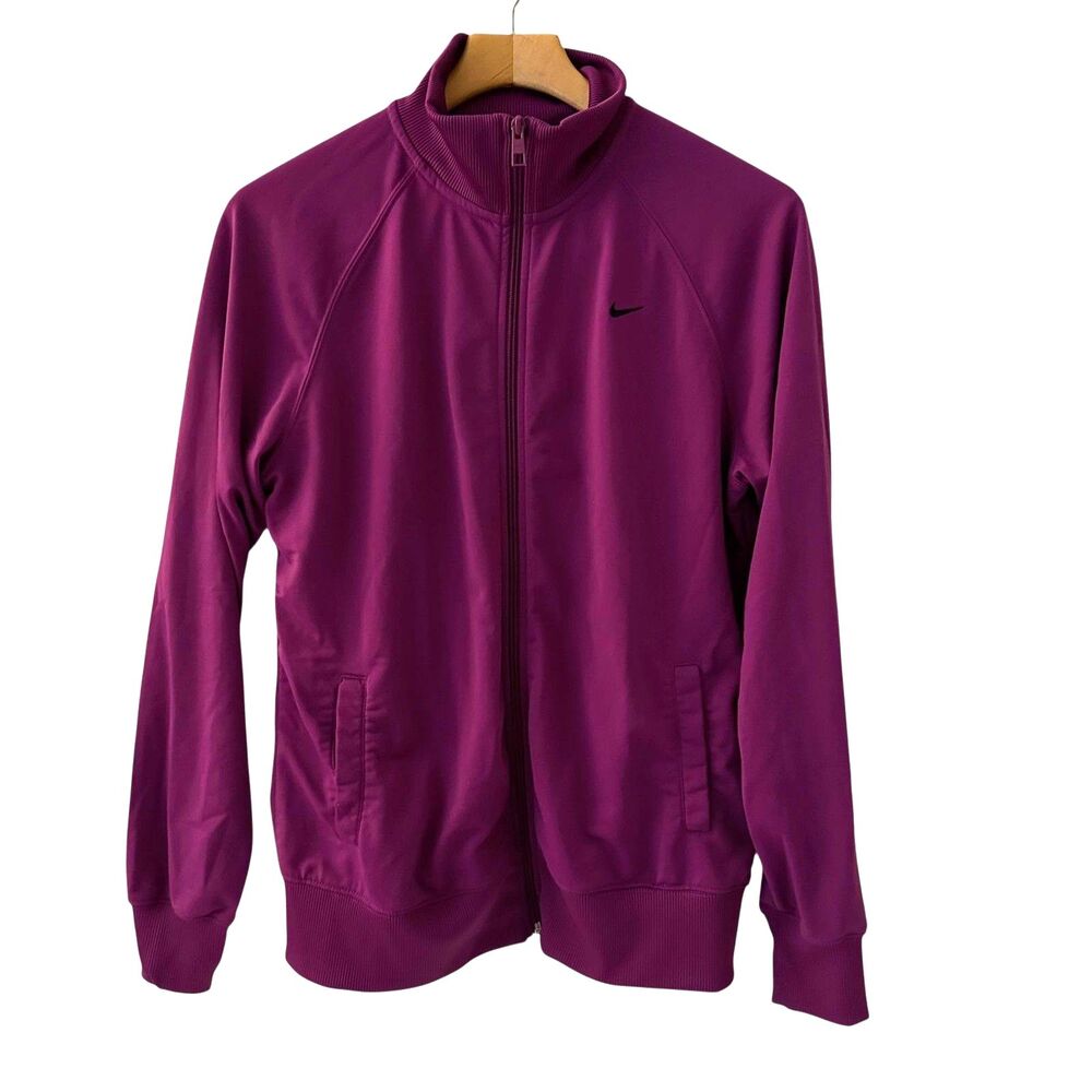 Nike The Athletic Dept Purple Women's Polyester Full Zip Track‎ Jacket Size XL